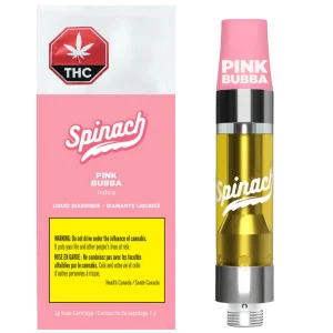 Spinach – Pink Bubba Liquid Diamonds Blend Vape Cartridge – 1G