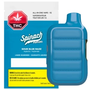 Spinach – Pufferz Sour Blue Razz Disposable Pen – 1G