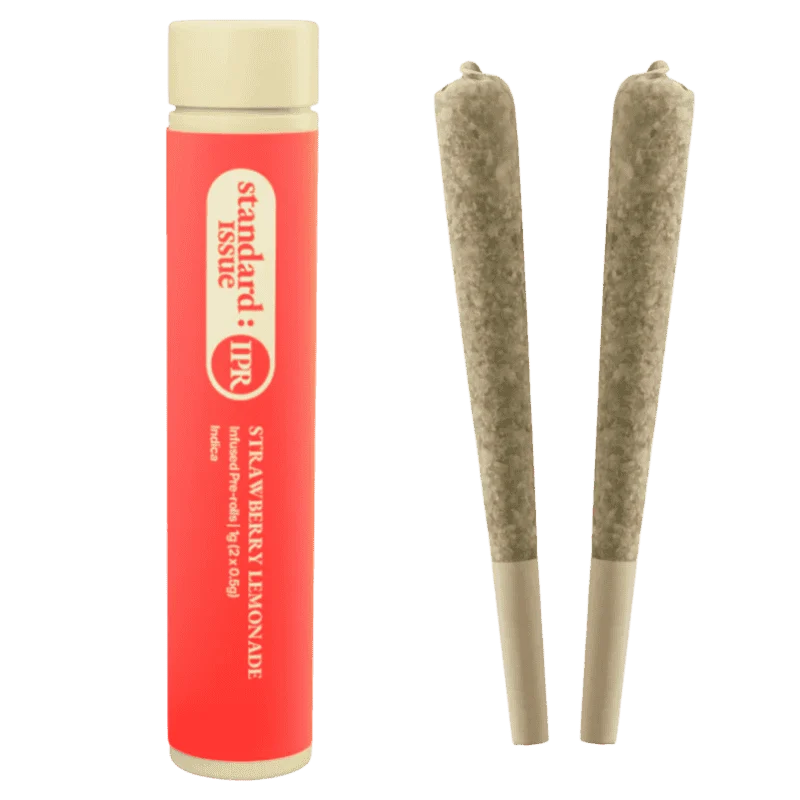 Standard Issue – Strawberry Lemonade Distillate Infused Pre-Rolls – 1G