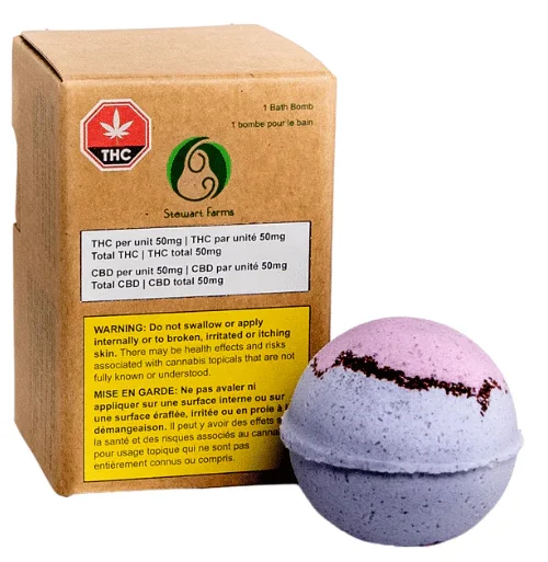 Stewart Farms – Bubba Kush Bath Bomb –  Blend 130g