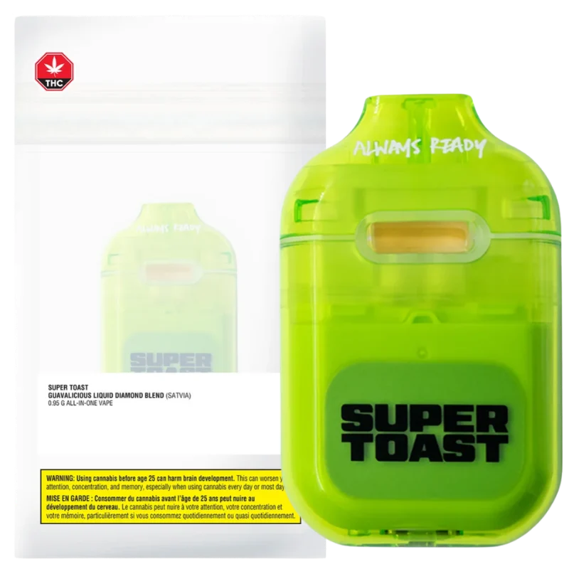 Super Toast – Guavalicious Liquid Diamond Blend Disposable Pen – 0.95G
