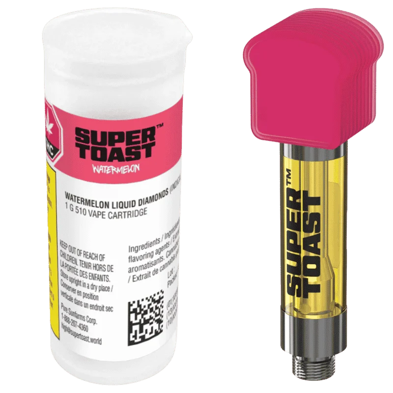 Super Toast – Watermelon Felon Liquid Diamond Blend Cartridge – 1G