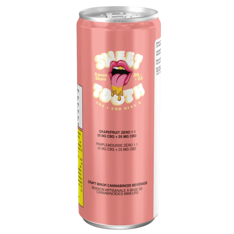 Sweet Tooth Zero – Grapefruit Zero 25 Cbg 25 Cbd – 355Ml