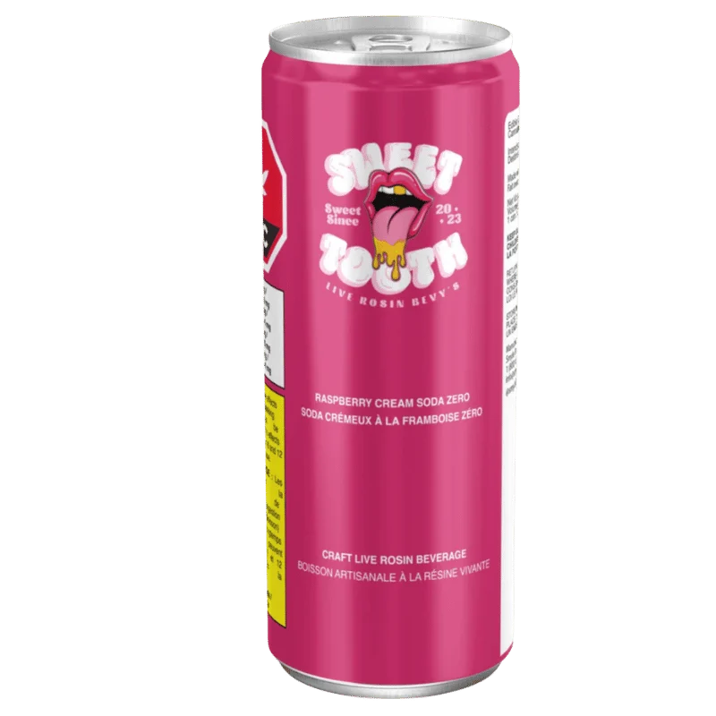 Sweet Tooth Zero – Raspberry Cream Soda Zero Live Rosin  – 355Ml