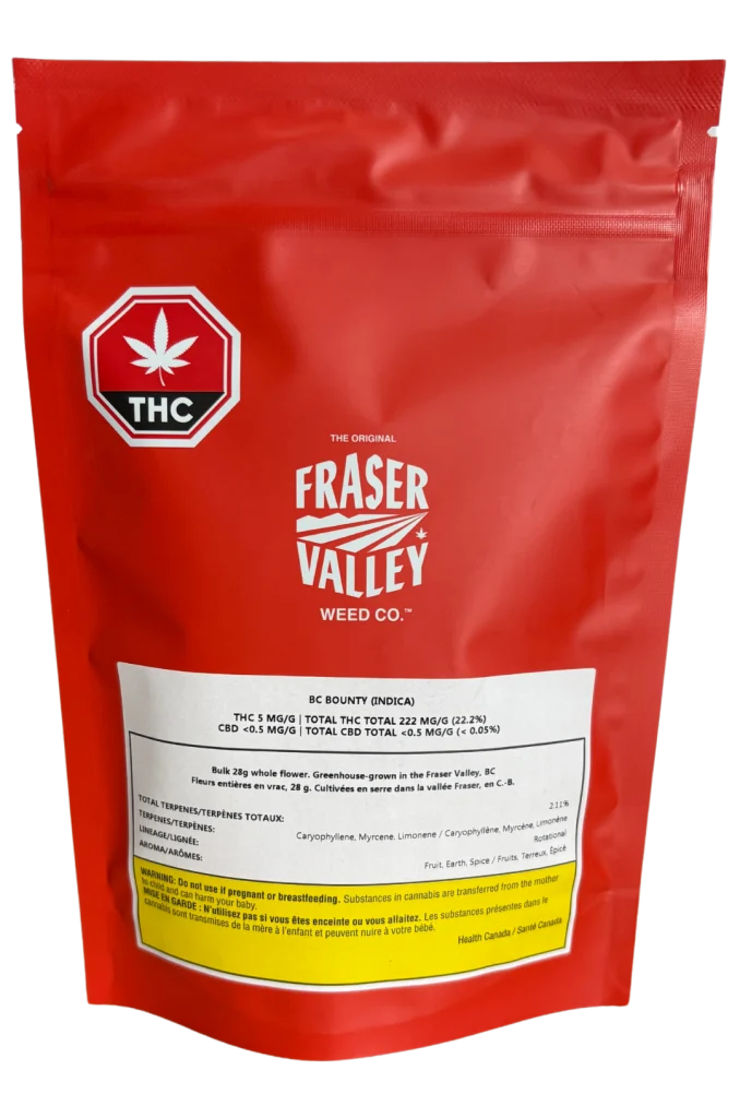The Original Fraser Valley Weed Co. – Bc Bounty –  Indica 28g