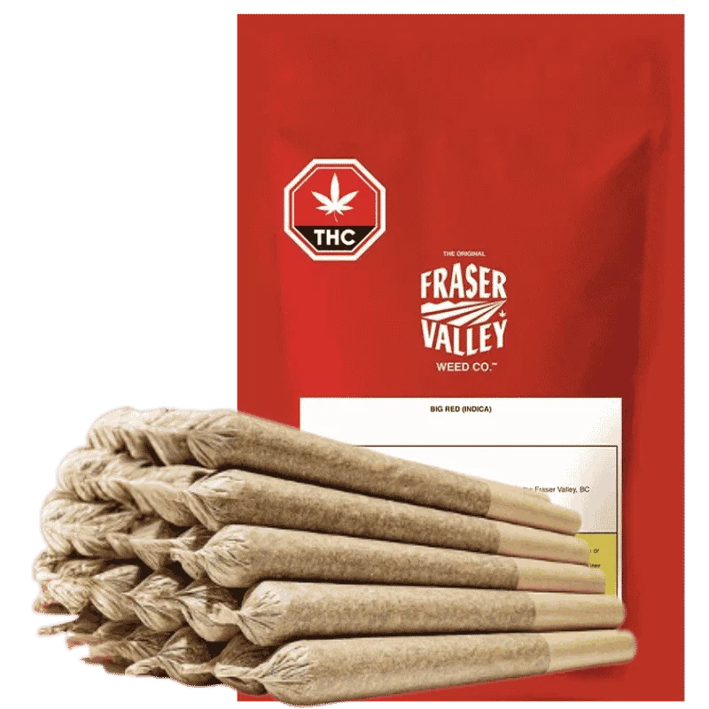 The Original Fraser Valley Weed Co. Big Red Indica 20 Pack Pre-Rolls