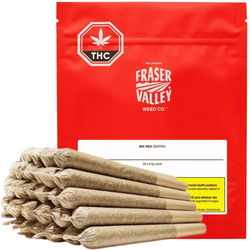 The Original Fraser Valley Weed Co. Big Red Sativa 20 Pack Pre-Rolls