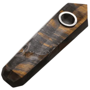 Tiger’s Eye Crystal Pipe