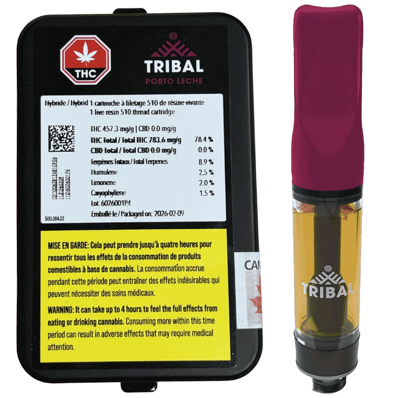 Tribal – Porto Leche Live Resin Vape Cartridge – 1G