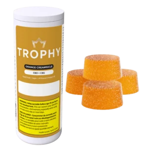 Trophy – Orange Creamsicle Cbd:Cbg Gummies – 120G