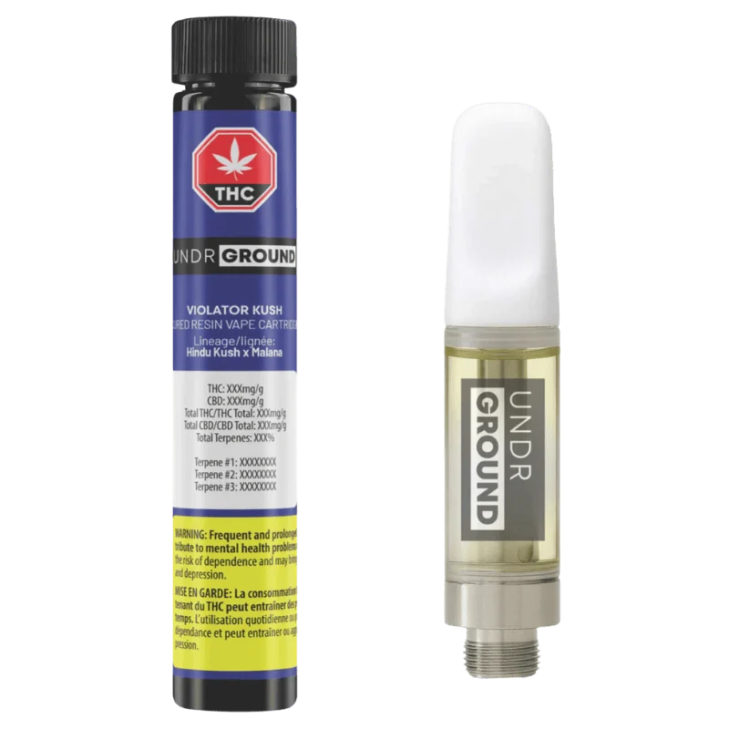 Undrground – Violator Kush Cured Resin Vape Cartidge – 1G