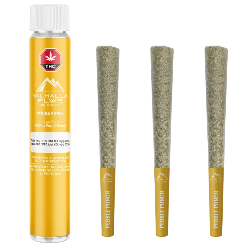 Valhalla Flwr – Pebble Punch  Pre-Rolls – 1.5G