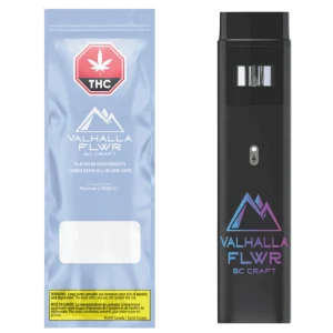 Valhalla Flwr – Platinum Kush Breath Cured All-In-One Vape – 1G