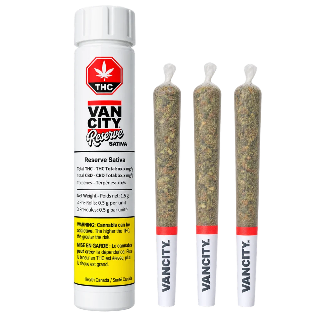 Vancity® Cannabis – Reserve Sativa Pre-Rolls – 1.5G