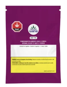 Wana – Pomegranate Blueberry Acai 5:1 Hybrid Gummies – 9G
