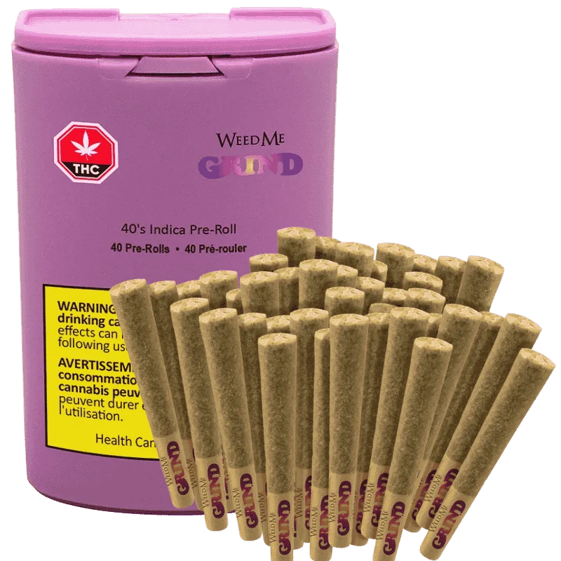 Weed Me Grind – 40’S Indica Pre-Rolls – 20G