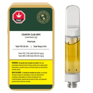 Woody Nelson Country Club – Pink Kush Cured Resin Vape Lto – 1G