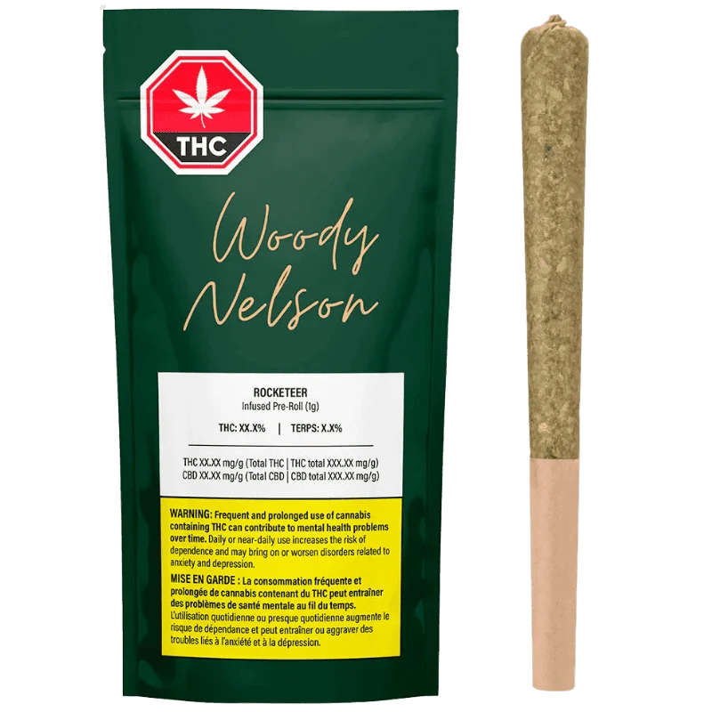 Woody Nelson – Rocketeer Infused Pre-Roll – 1G