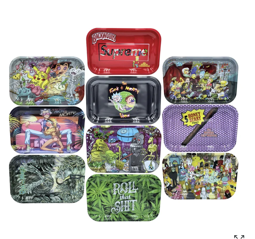 Assorted Large Rolling Trays
