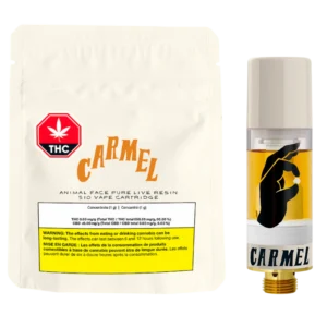 Carmel – Animal Face Live Resin 510 Vape Cartridge – 1G