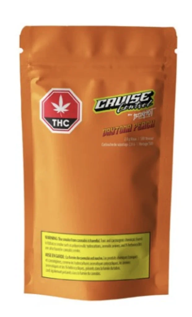 Cruise Control By Boxhot – Daytona Peach Thc + Cbg 2.0G 510 Vape  – 2G