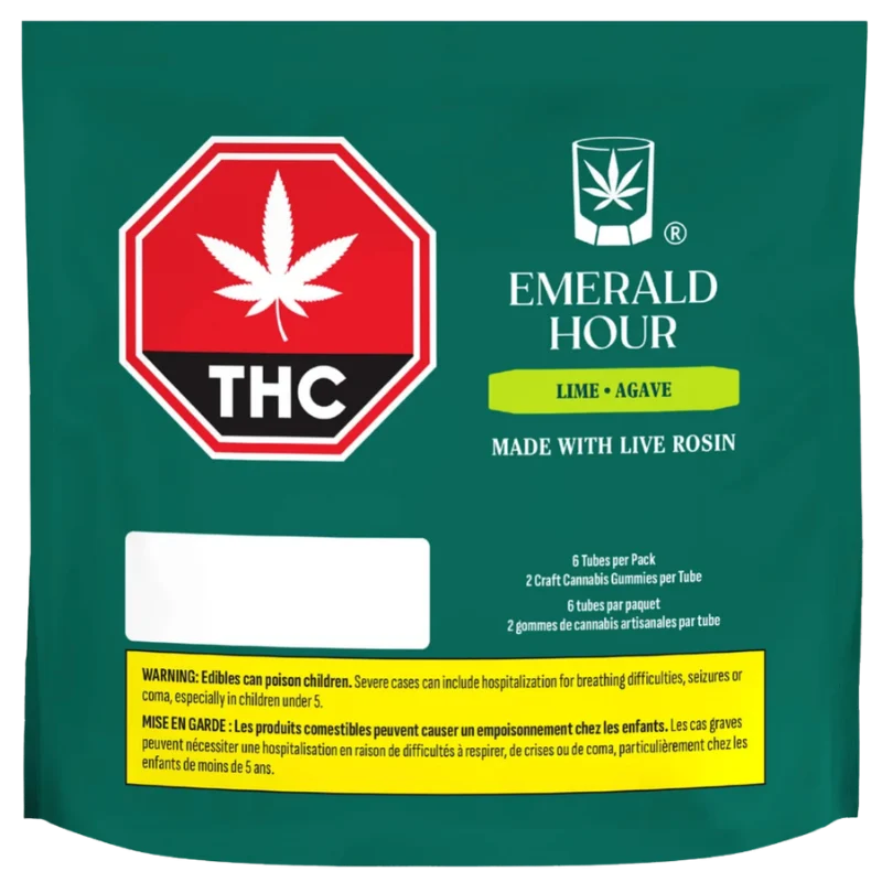 Emerald Hour – Lime Agave Diamond Rosin Blend Chews Multipack – 66g