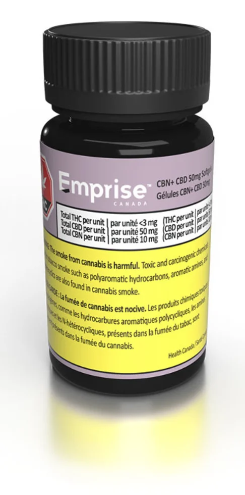 Emprise Canada – 1000 Mg Cbn + 5000mg Cbd 100pk Softgels – 32g