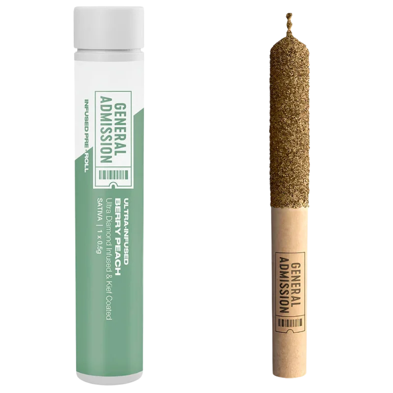 General Admission – Berry Peach Diamond Infused Pre-Roll – 0.5g