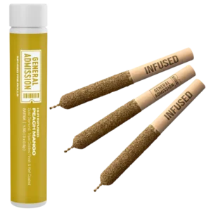 General Admission – Peach Mango Hi-Fi Infused Pre-Rolls – 1.5g