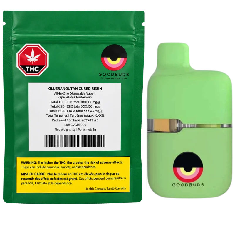 Good Buds – Gluerangutan Cured Resin All-In-One Vape – 1g