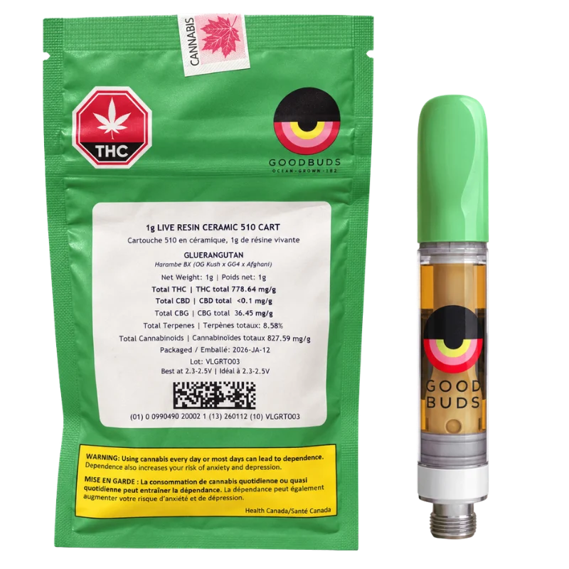 Good Buds – Gluerangutan Cured Resin Cartridge – 1g