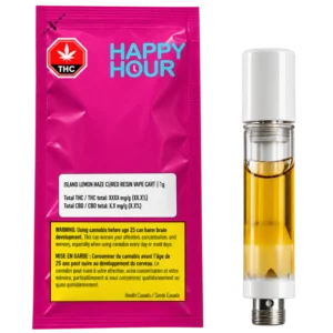 Happy Hour – Island Lemon Haze Cured Resin Cartridge Lto – 1g