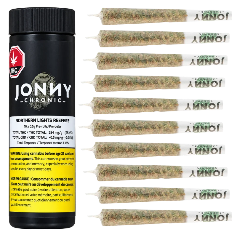 Jonny Chronic – Northern Lights Reefers Pre-Rolls – 5g