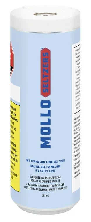 Mollo Seltzers – Watermelon Lime Seltzer – 355Ml