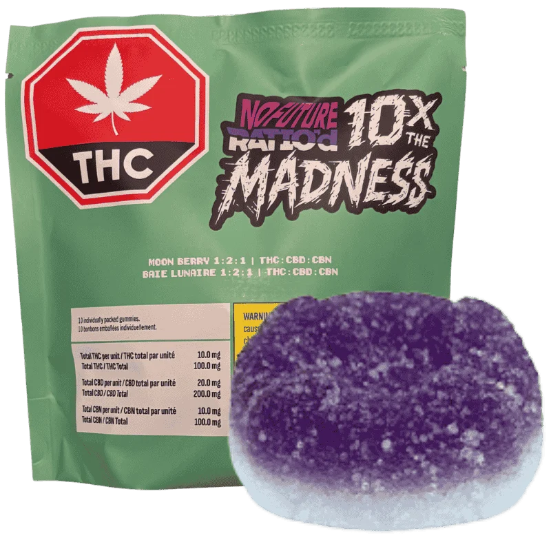 No Future – Ratio’D Moon Berry Thc:Cbd:Cbn Gummies Multi – 100G