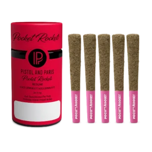 Pistol And Paris – Pocket Rockets Redline Infused Pre-Rolls – 2.5G