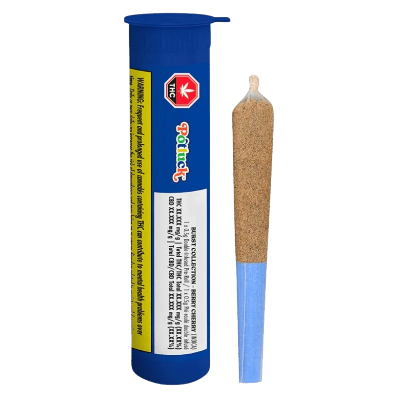 Potluck – Berry Cherry Infused Pre-Roll – 0.5G
