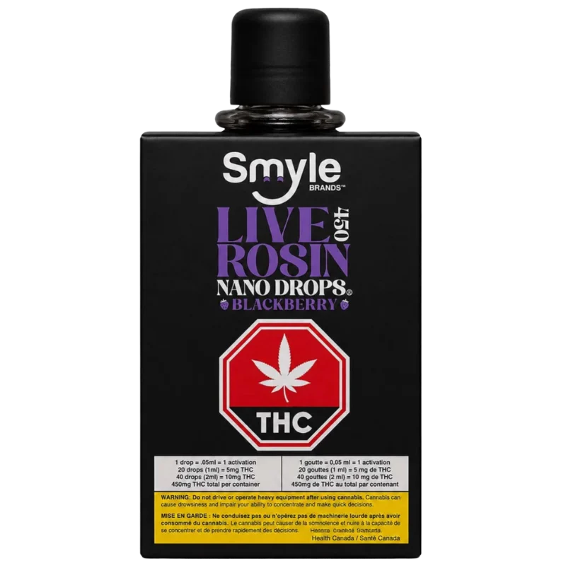 Smyle Brands – 450 Blackberry Live Rosin Nano Drops – 104g