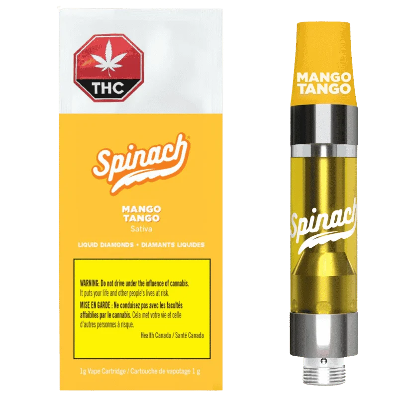 Spinach – Mango Tango Liquid Diamonds Blend 510 Vape – 1G