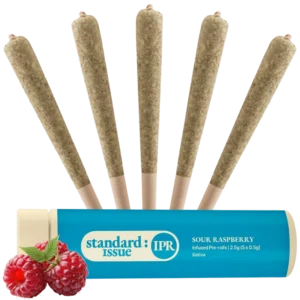 Standard Issue – Sour Raspberry Distillate Infused Pre-Rolls – 2.5g