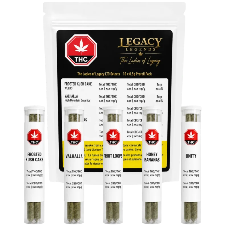 The Legacy Series – The Ladies Of Legacy Variety Pack Pre-Rolls Lto – 5G