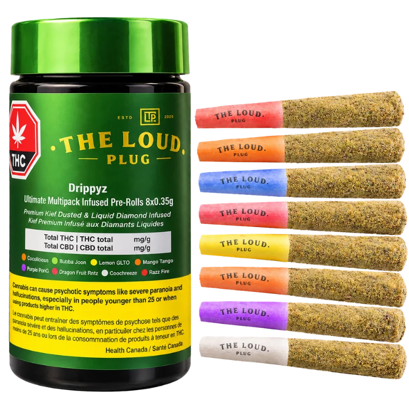 The Loud Plug – Drippyz Ultimate Multipack Infused Pre-Rolls – 2.8g