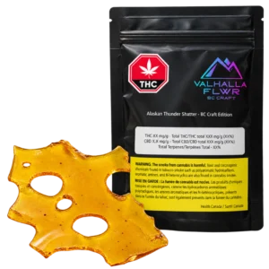 Valhalla Flwr – Alaskan Thunder Shatter – Bc Craft Edition Lto – 1g