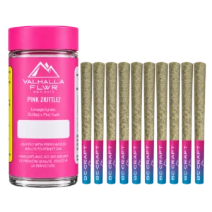 Valhalla Flwr – Pink Zkittlez Pre-Rolls – 10G