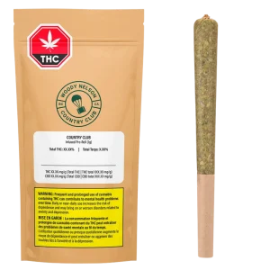 Woody Nelson – Country Club Pre-Roll Infused With Bubble Hash (ROTATIONAL) – 1g