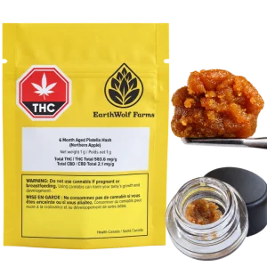 Earthwolf Farms – 6 Month aged Northern Apple Piatella Hash – 1g
