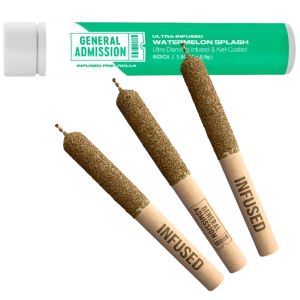 General Admission – Watermelon Splash Diamond Infused Pre-Rolls – 1.5g