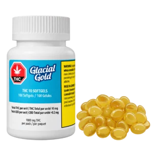 Glacial Gold – THC 10mg – 100pk Caps