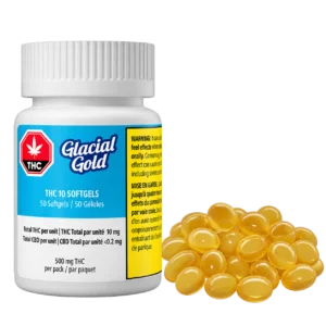 Glacial Gold – THC 10mg – 50pk Caps