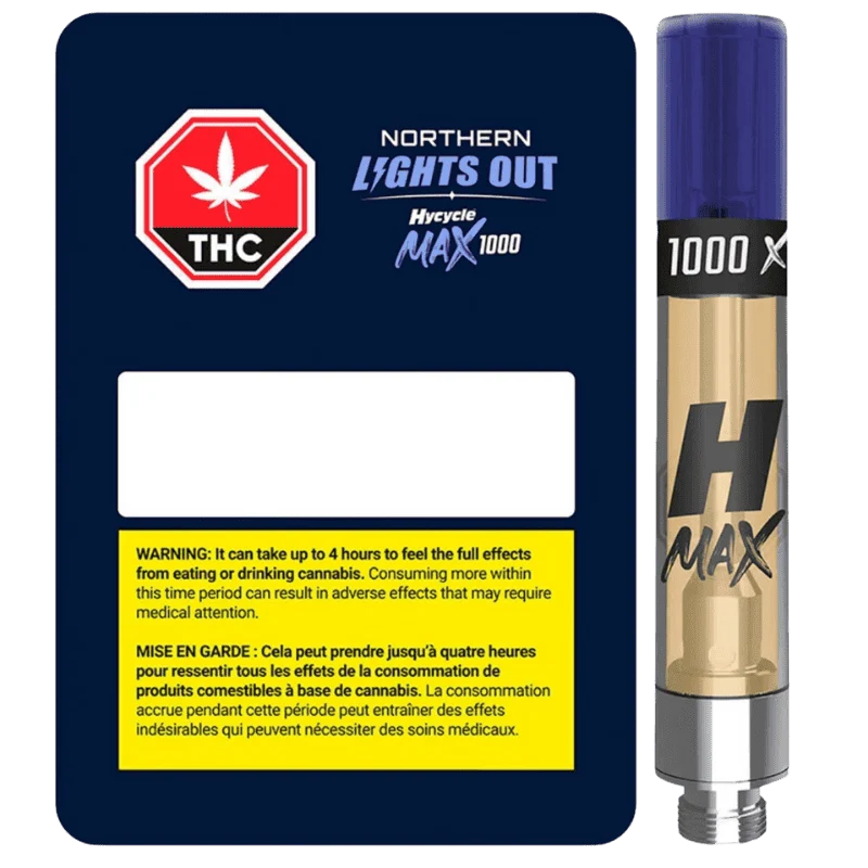 Hycycle Max 1000 – Northern Lights Out Cartridge – 1.1g